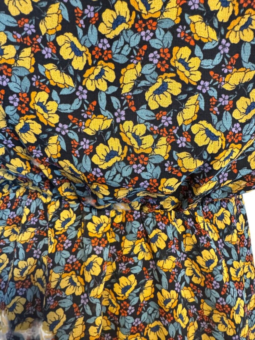 2/$30 ZARA S Floral Long-Sleeve Wrap Dress - Picture 10 of 16